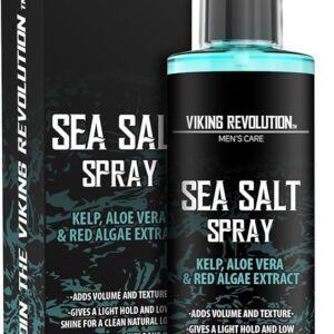 Viking Revolution sea salt spray bottle and matching black carton.