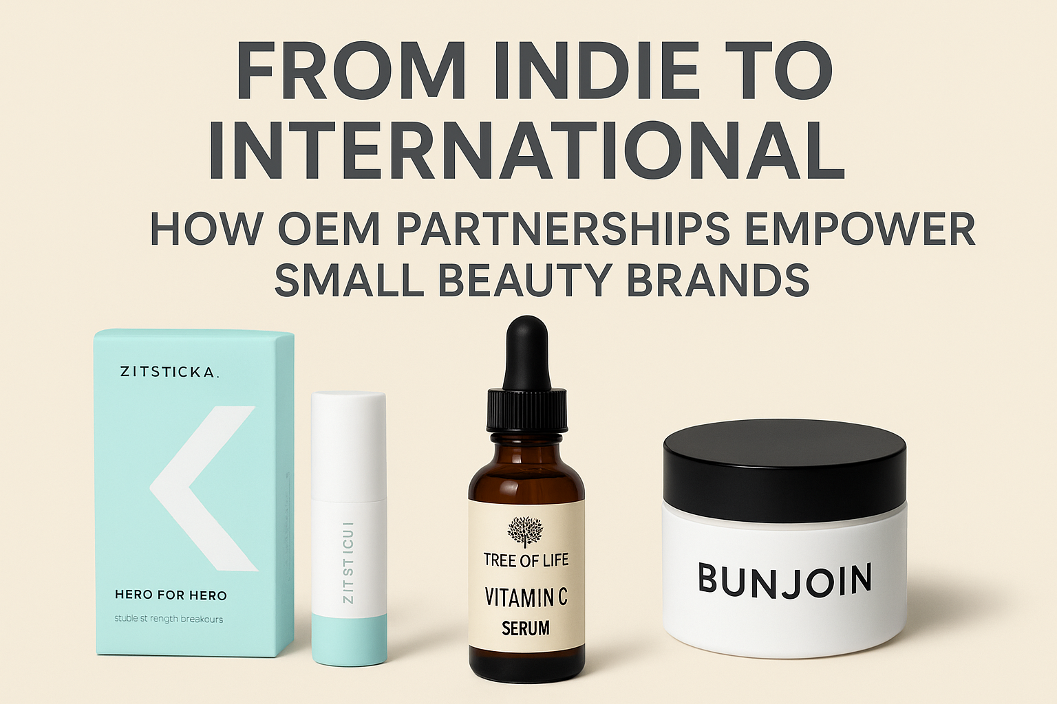 Learn how small beauty brands grow globally through OEM partnerships.