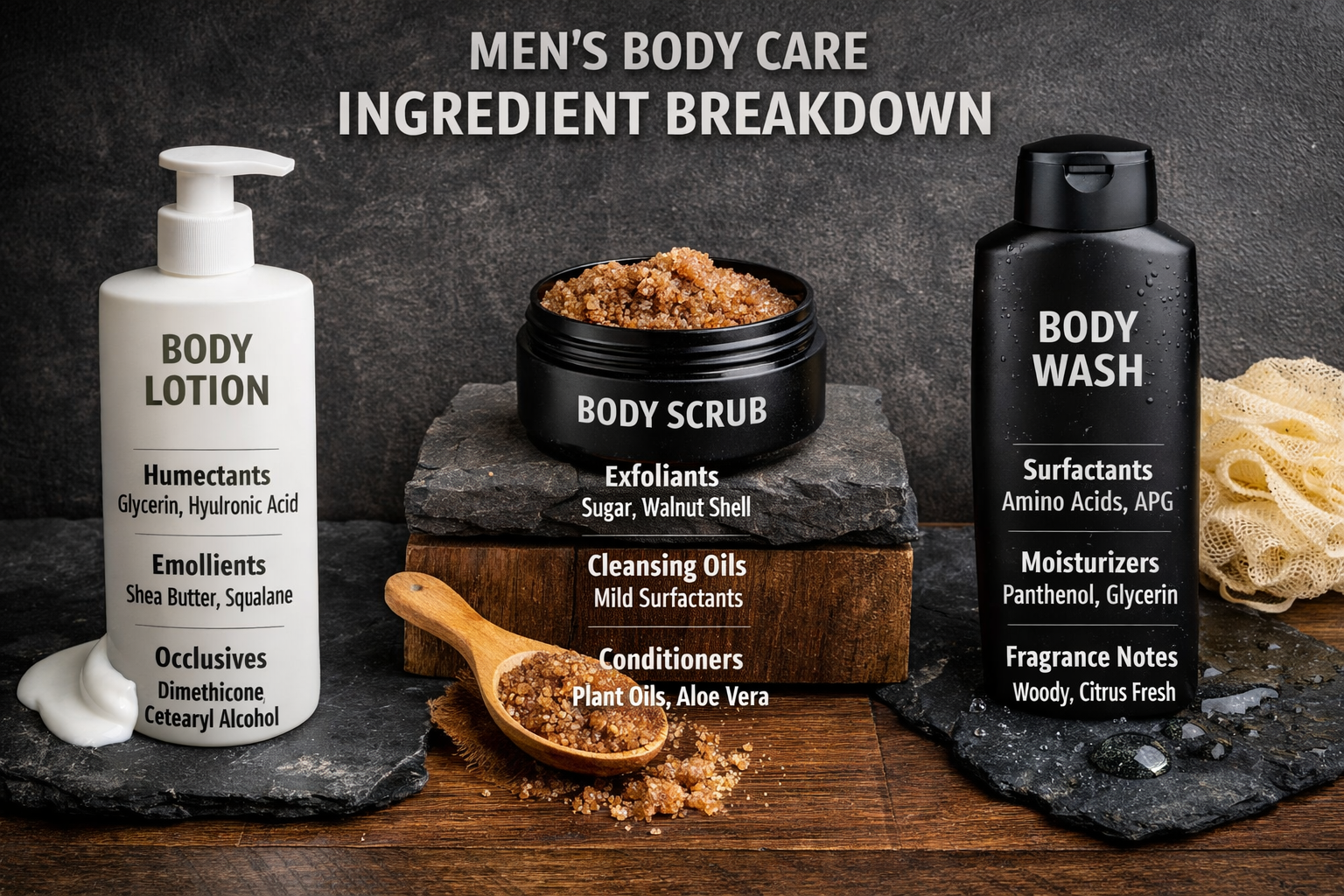 men’s body care products