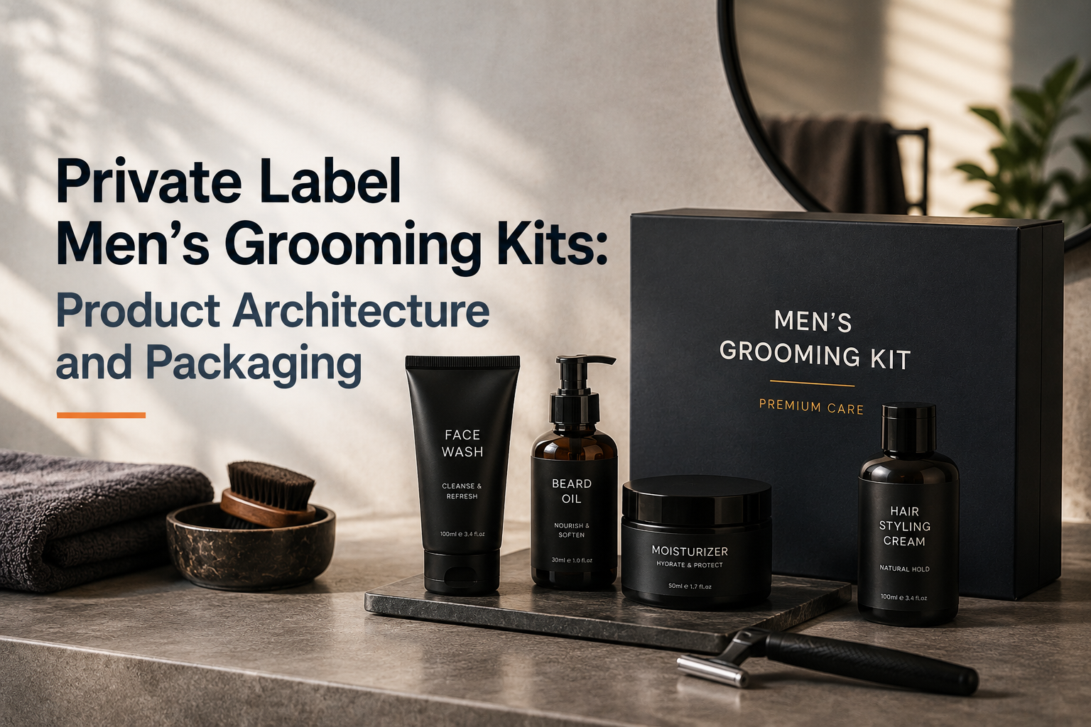 Private Label Men’s Grooming Kits: Product Architecture and Packaging