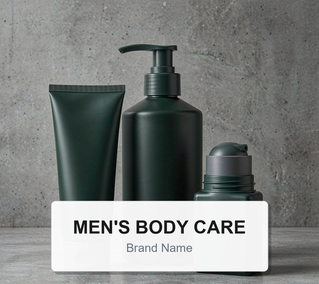 Men's double cleansing set with cleanser and face wash in plain packaging